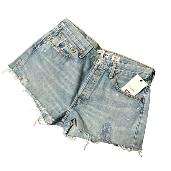 Re/Done Pants - LEVI'S RE/DONE 70s High Rise Short Sz 28